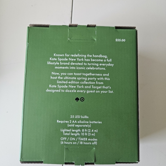 NWT Kate Spade X Target Decorative String Lights - Picture 2 of 3